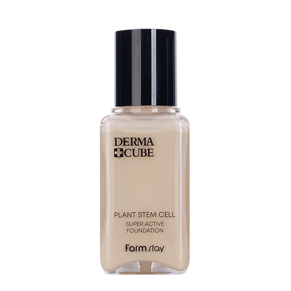 FarmStay DERMA CUBE Plant Stem Cell Super Active Foundation #13 Natural Ivory