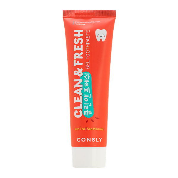 Consly Clean&Fresh Red Tea & Sea Minerals Gel Toothpaste