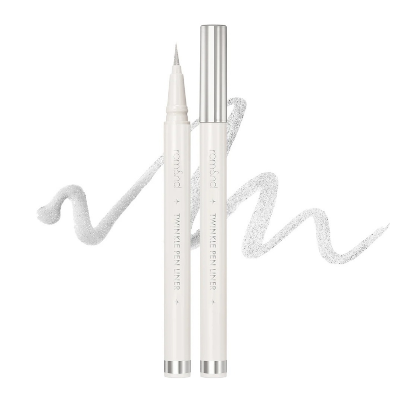 ROM&ND Twinkle Pen Liner 01 Silver Flake