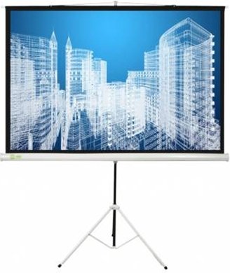 Экран Cactus 104.4x186см Triscreen CS-PST-104x186 1:1 напольный рулонный белый