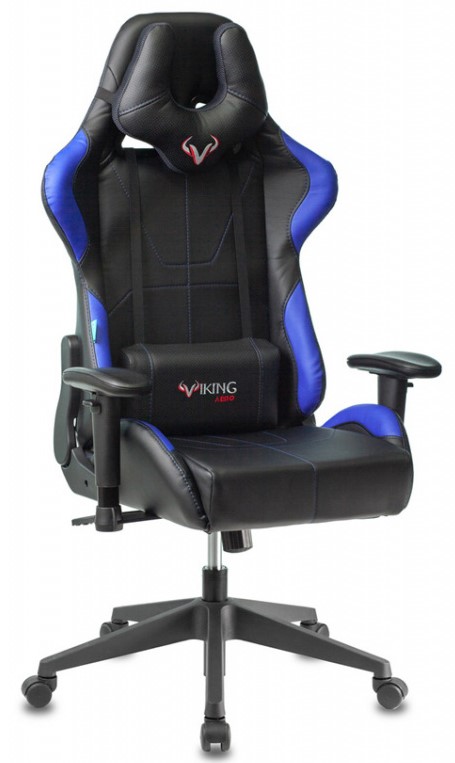 Игровое кресло Бюрократ VIKING 5 AERO BLUE синее