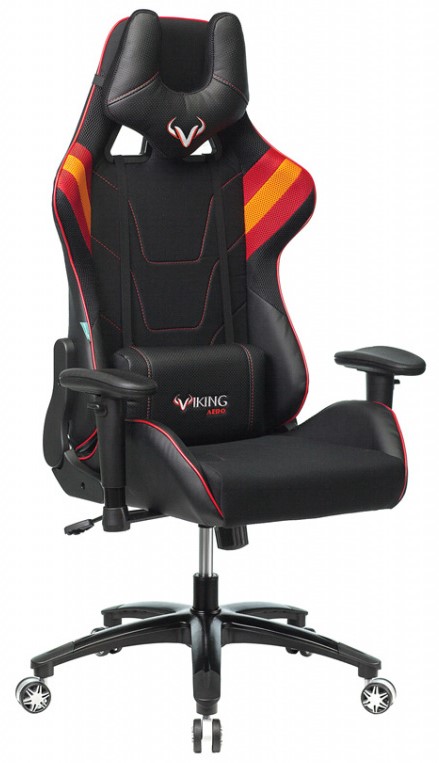 Игровое кресло Бюрократ VIKING 4 AERO RED красное