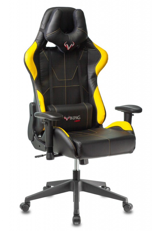 Игровое кресло Бюрократ VIKING 5 AERO YELLOW желтое