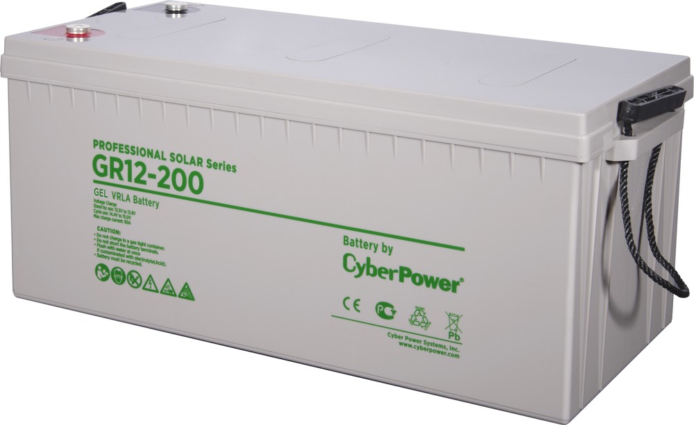 Аккумуляторные батареи Аккумуляторная батарея CyberPower Professional Solar GR 12-200 (12В 200Ач)