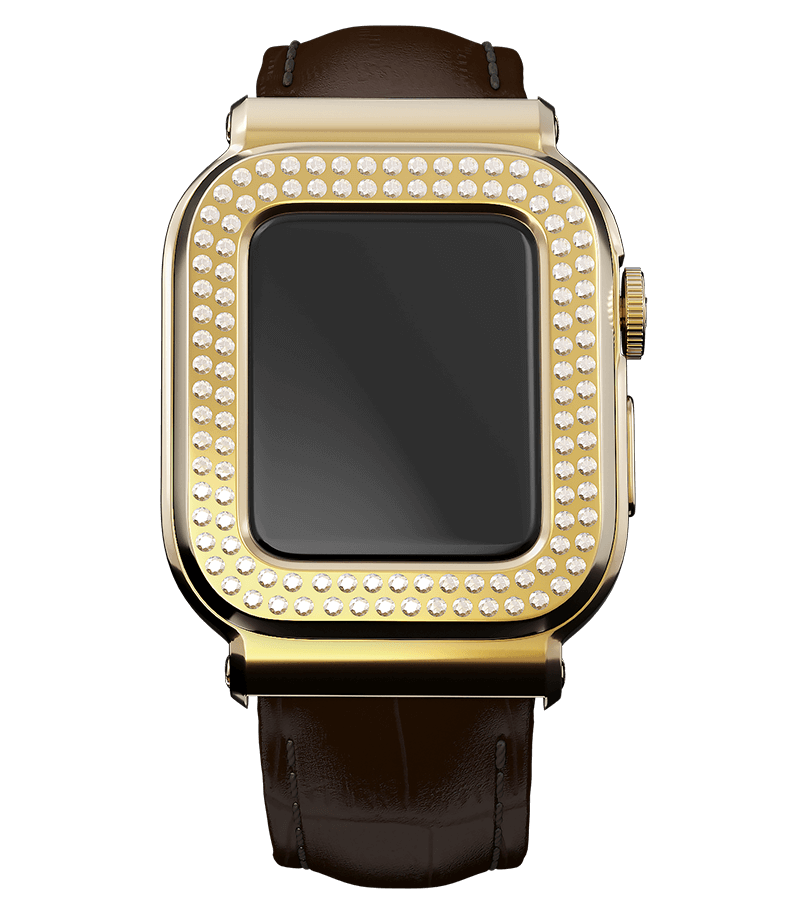 Apple Watch 6  Caviar Gold diamonds