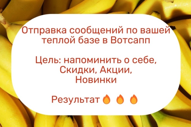 Рассылка сообщений в Вотсапп по Вашей теплой базе. Напомнить о себе