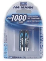 Ansmann Blister 2 X Accu, AAA, 1000mAh AAA / HR03 Никель-металл-гидридный (NiMH) 5030892