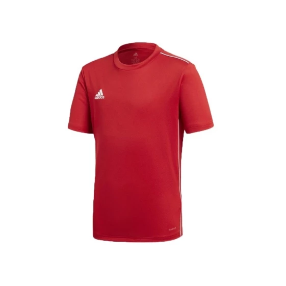 Мужская спортивная футболка красная однотонная Adidas Core 18