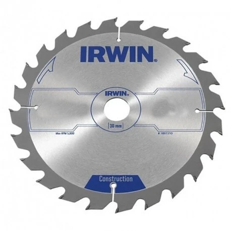 Пильные диски  ShopoTam Пильный диск для циркулярной пилы IRWIN 10506796 165х30 мм 30Т
