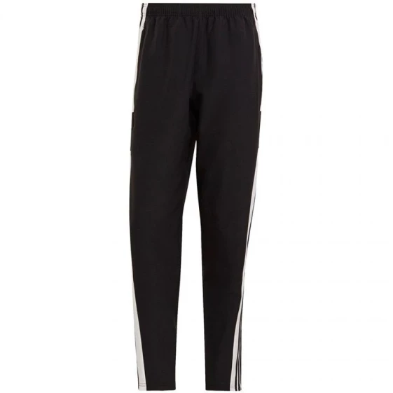 Мужские брюки спортивные черные прямые летние с лампасами Adidas Squadra 21 Presentation Pant M GT8795