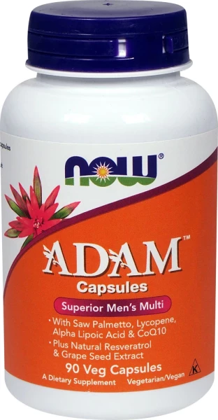 NOW Foods Adam Superior Men's Multi Мультивитаминный комплекс для мужчин 90 веганских капсул