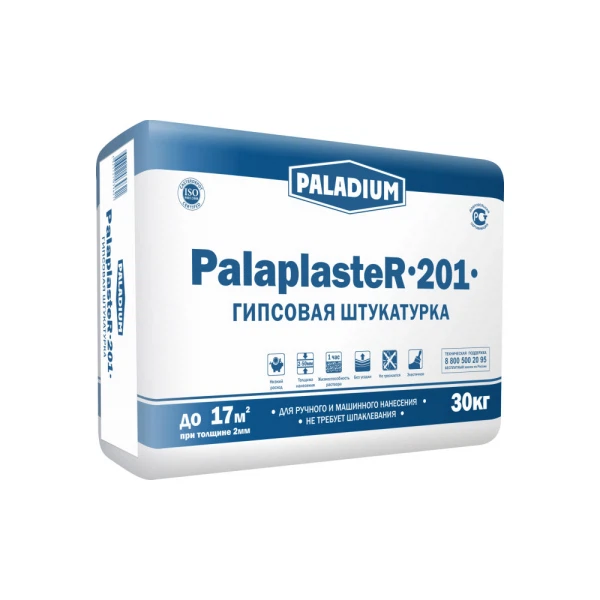   Аксон штукатурка гипсовая белая paladium palaplaster-201, 30 кг