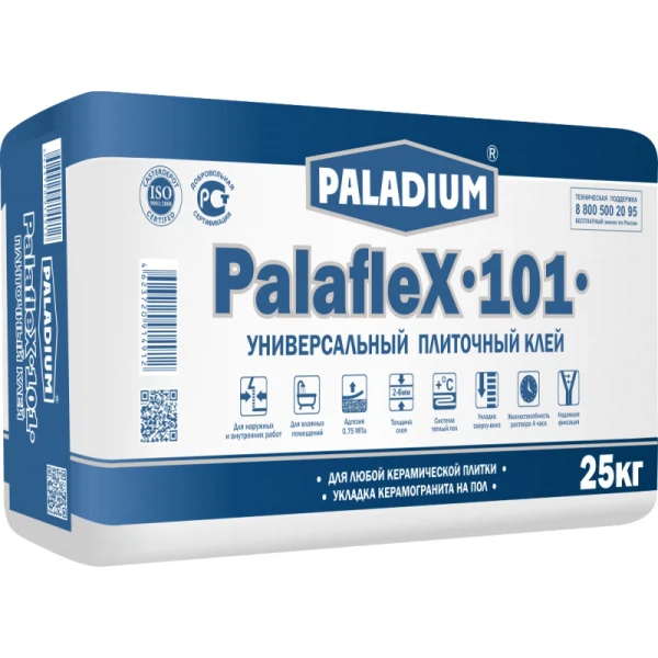 Клей плиточный  Аксон клей для плитки универсальный paladium palaflex-101, 25 кг