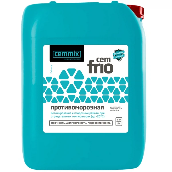 добавка противоморозная cemmix cemfrio, 5 л