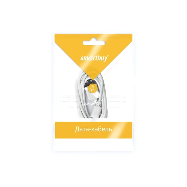 кабель usb/microusb 1,2м, белый, ik-12c white smartbuy