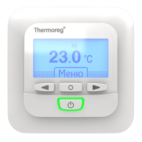 терморегулятор электронный белый программируемый, 16a / 3,6квт, ti-950, thermoreg