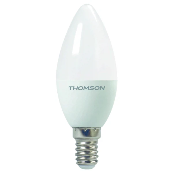 лампа светодиодная thomson th-b2015 led candle 8w 640lm e14 3000k