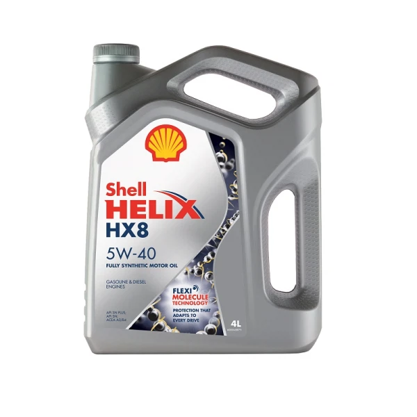 масло моторное 5w40 4л синтетическое shell hx8