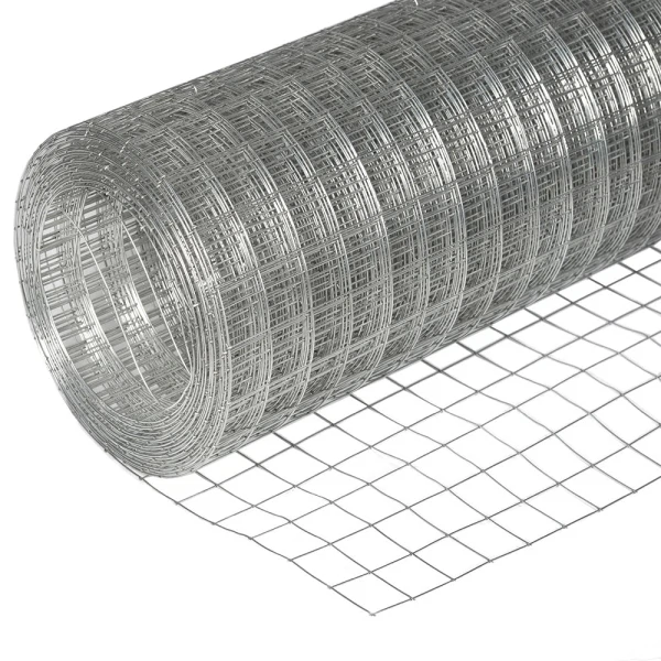 сетка сварная оцинкованная, d 1,6 мм, размер ячейки 50х50мм,  размер сетки 1,5х15м (22,5м2, 1 рулон)