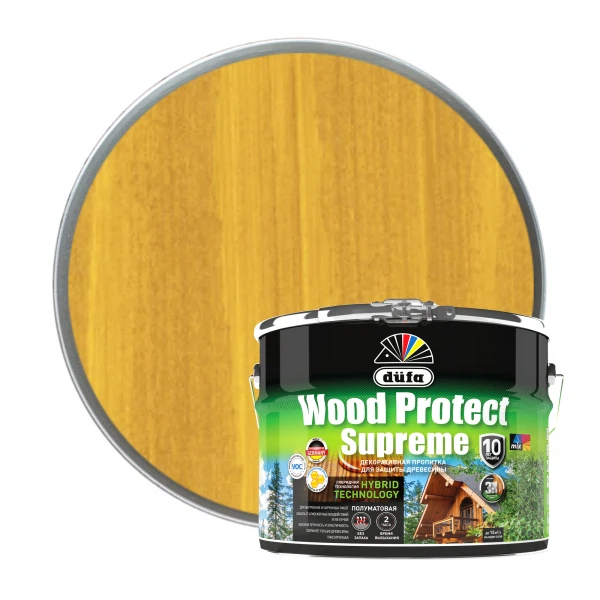 dufa пропитка wood protect supreme, горная сосна  9л