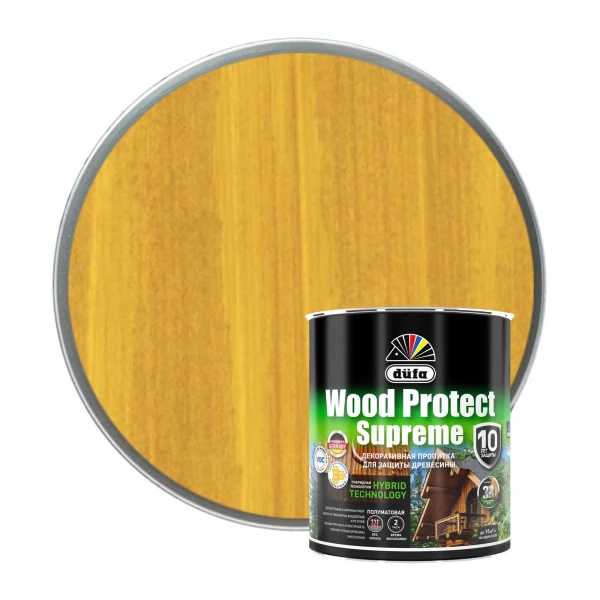 dufa пропитка wood protect supreme, горная сосна   0.75л