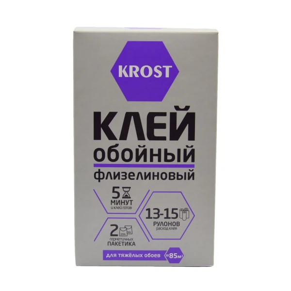 клей для обоев krost флизелиновый 500г