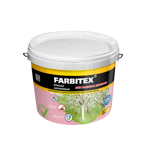 краска farbitex для садовых деревьев 3кг