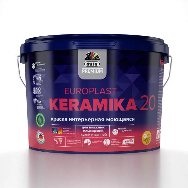 Краски для стен краска dufa premium europlast keramika 20 интерьерная база a 9л