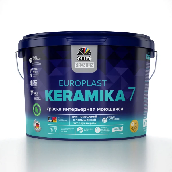 Краски для стен краска dufa premium europlast keramika 7 интерьерная база a 9л