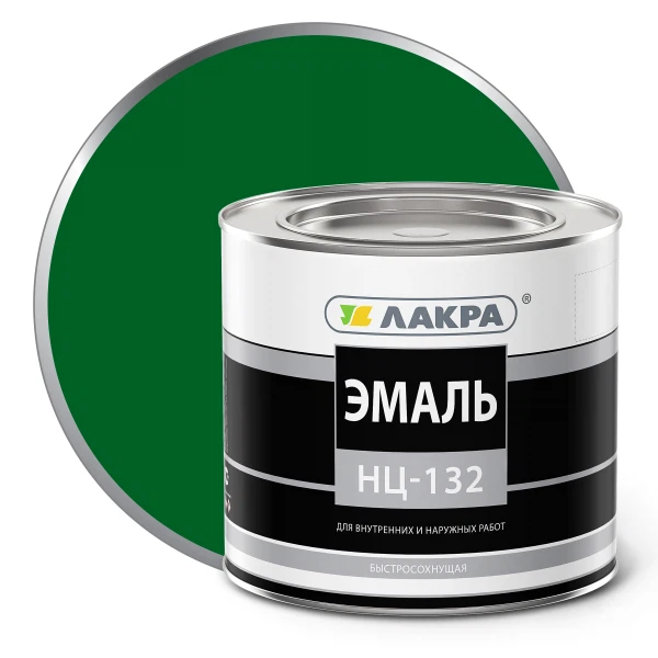 эмаль нц-132 1,7кг зеленый /лакра/