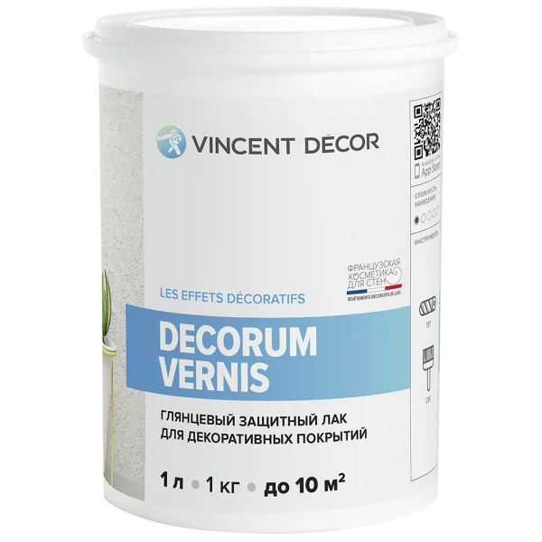 лак vincent decor decorum vernis глянцевый 1л