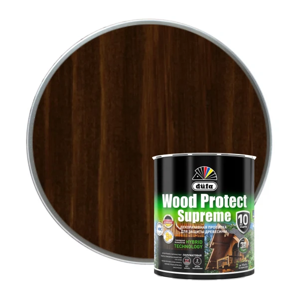 dufa пропитка wood protect supreme, палисандр   0.75л