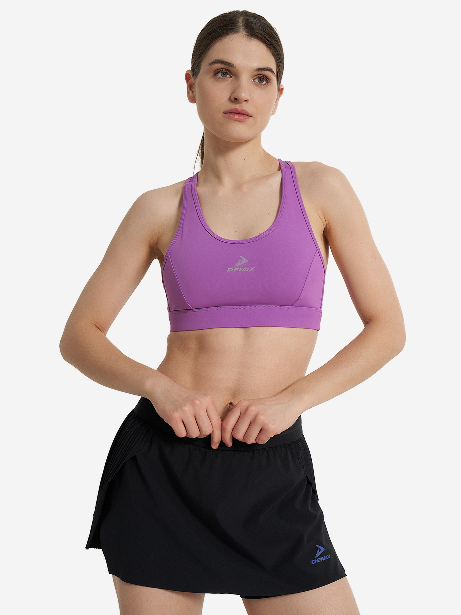 Спортивные бра  Demix Спортивный топ бра ActiveMove Urban Mesh Back, Фиолетовый