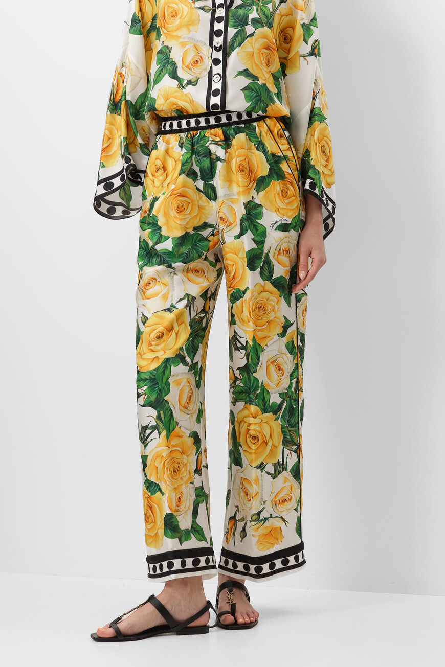 Брюки Dolce & Gabbana Модель Из Коллекции Flowering