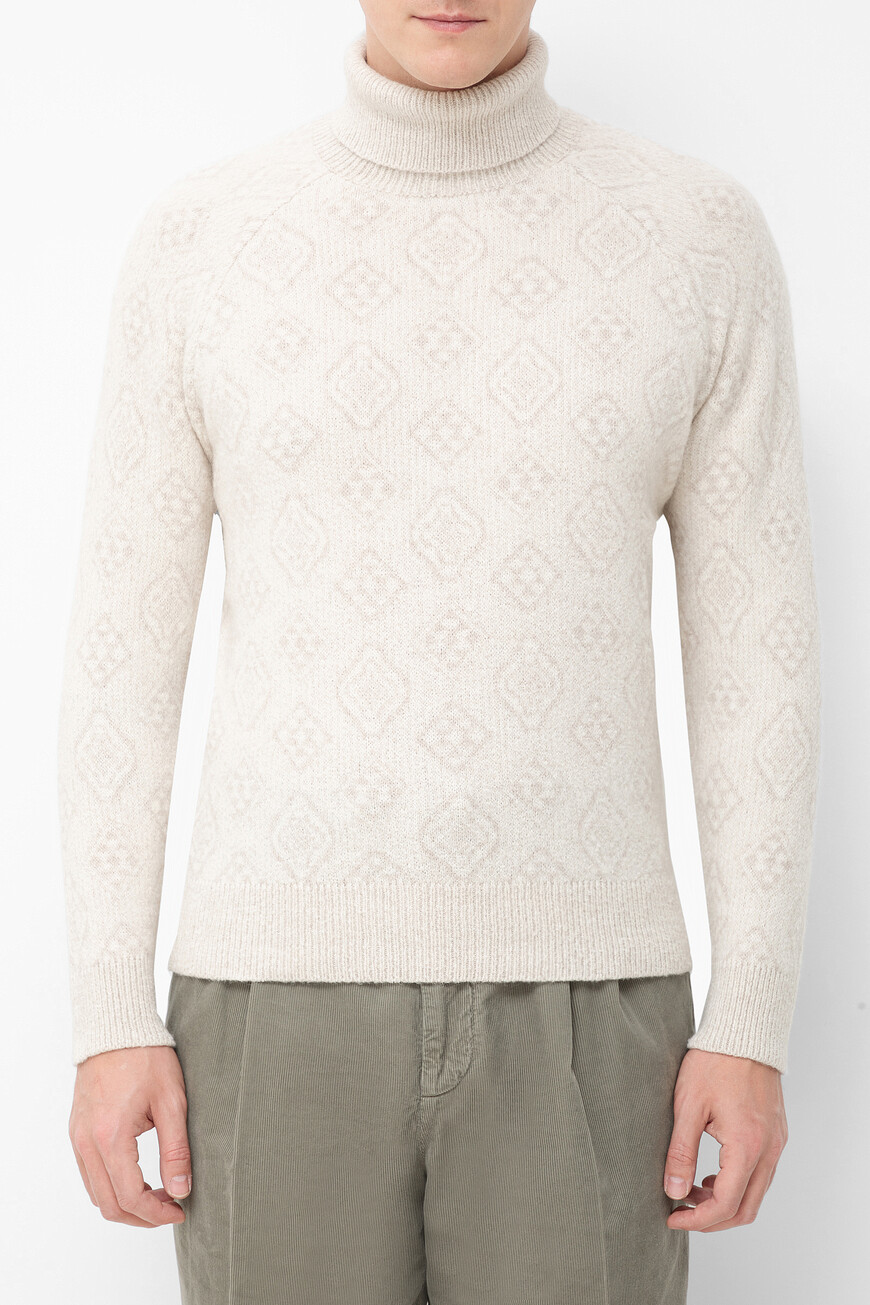 Водолазка Brunello Cucinelli Модель Geometric Jacquard