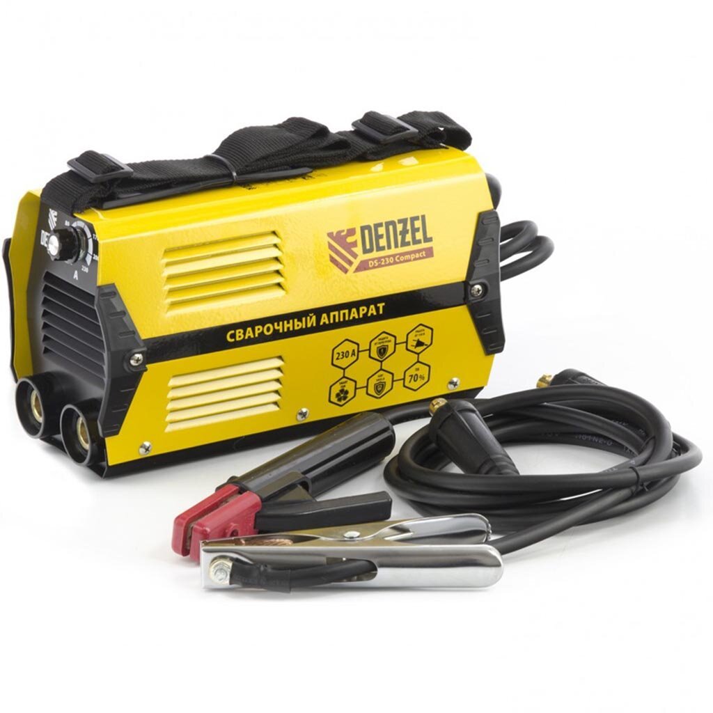Сварочные аппараты Сварочный аппарат Denzel, DS-230 Compact, 4.5 кВт, 230 А, электрод