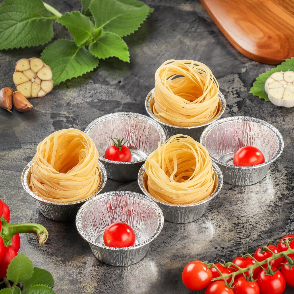 Формы для выпечки Кокотница алюминий, 6 шт, 0.13 л, Daniks, SPT20