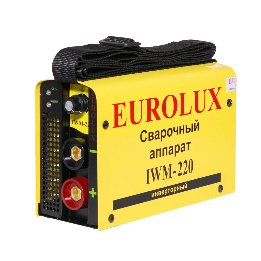 Сварочные аппараты Сварочный аппарат инверторный, Eurolux, IWM220, 7.2 кВт, 220 А, электрод