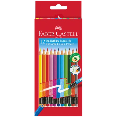   Республика Карандаши цветные стираемые Faber-Castell, 12 цветов