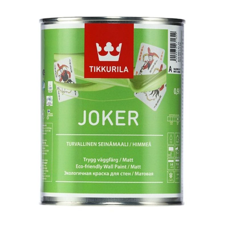 Краска интерьерная моющаяся А мат.2,7л Joker