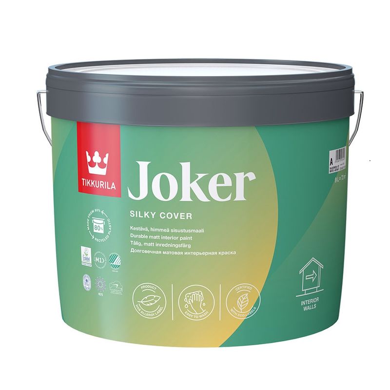 Краска Tikkurila Joker интерьерная латексная база C 9л