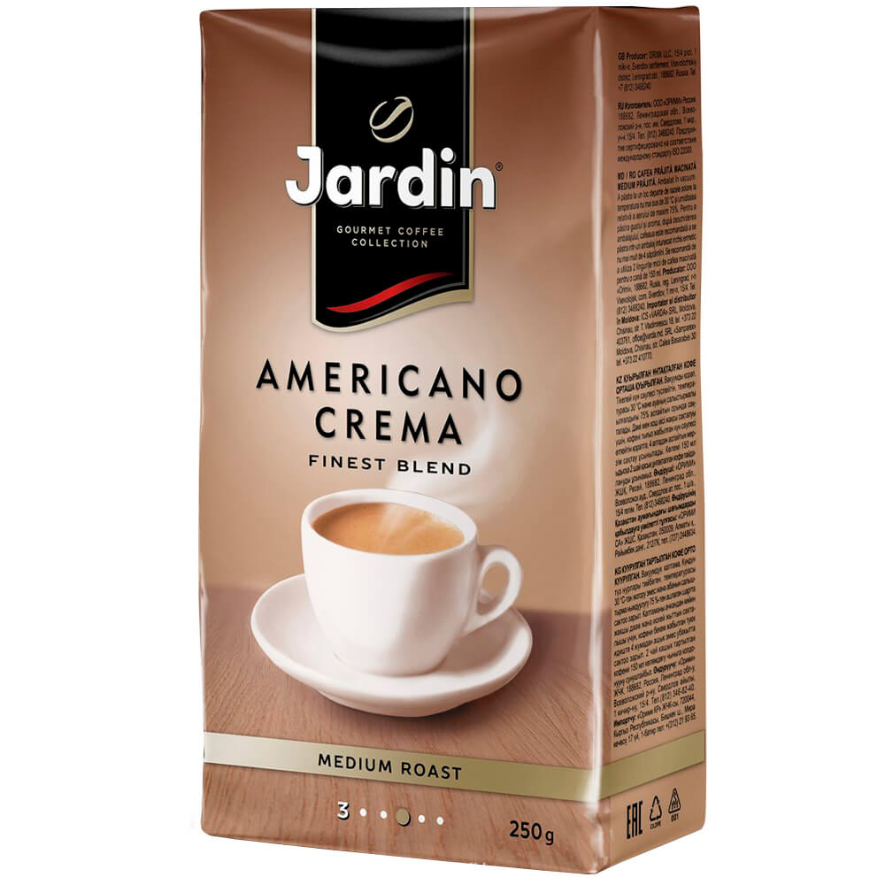  Кофе Jardin 250г Americano Crema молотый в/уп