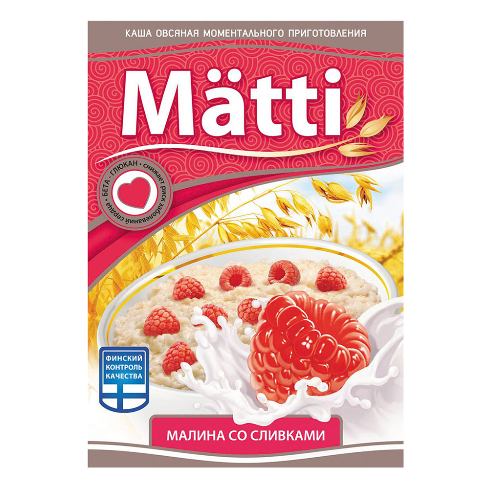   Тут Просто Каша Matti 40г овсяная малина сливки