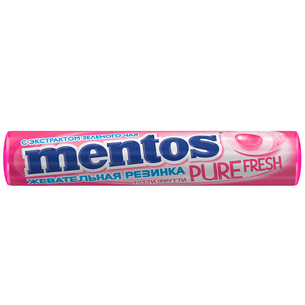 Жевательная резинка  Тут Просто Резинка жевательная Mentos 15,5г Тутти Фрутти ролл Ван Мелле