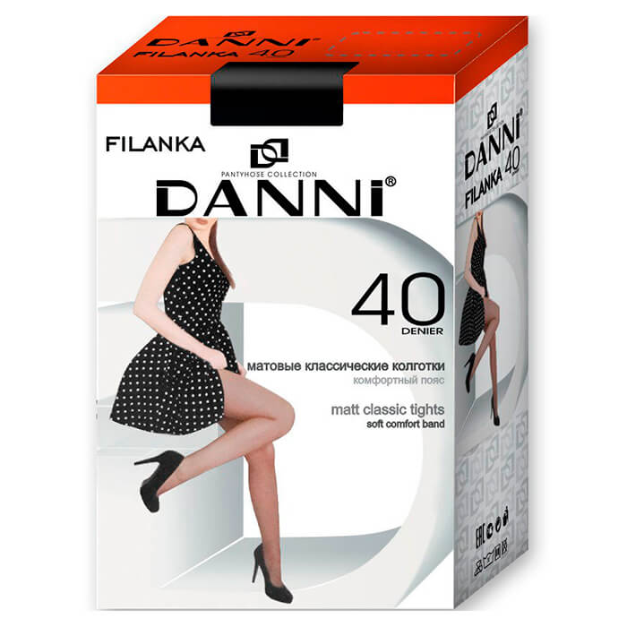 Колготки Danni филанка 40ден черный р.3