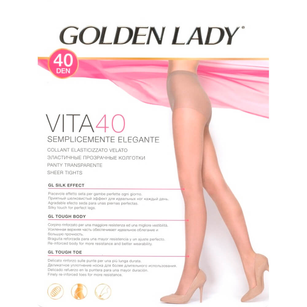 Колготки женские Golden Lady вита 40 неро р.2