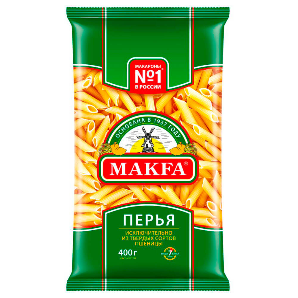 Макароны MAKFA 400г Перья любительские