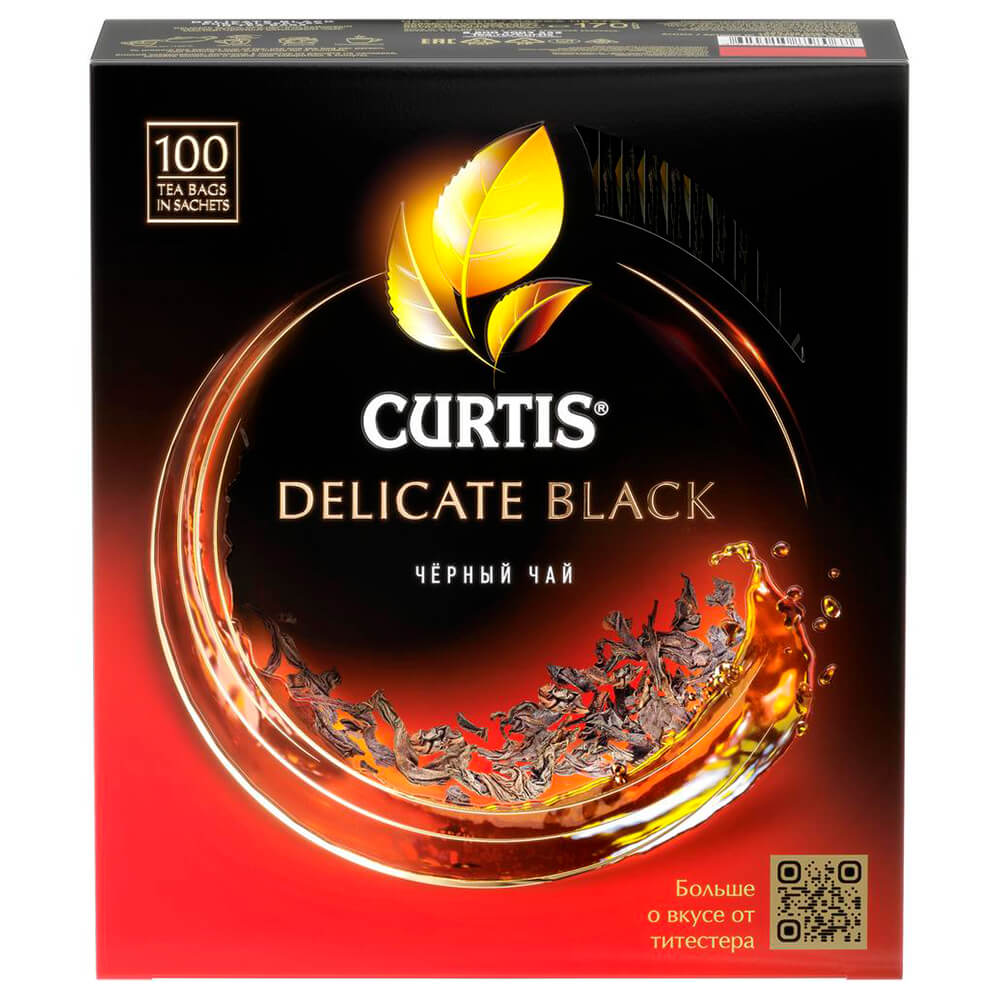 Чай Curtis 100пак*1,7г Delicate Black