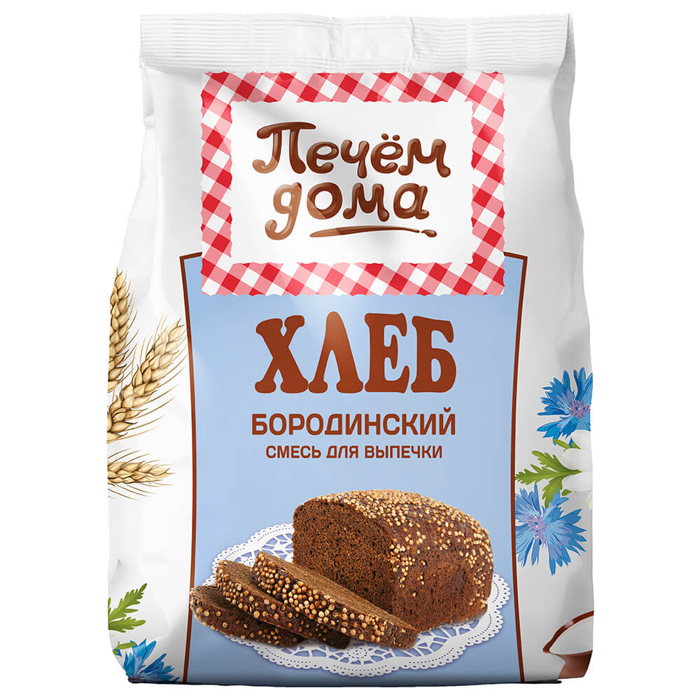 Мука и крахмал Смесь мучная Печем дома 500г хлеб бородинский