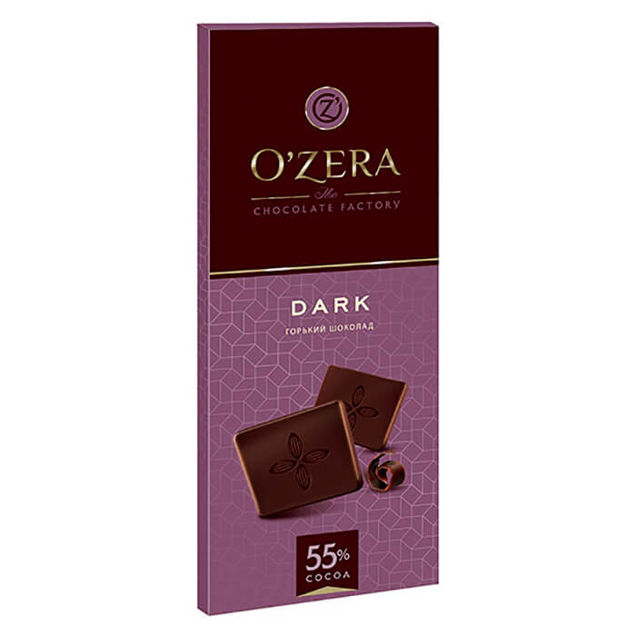 Шоколад Ozera 90г Dark 55% горький